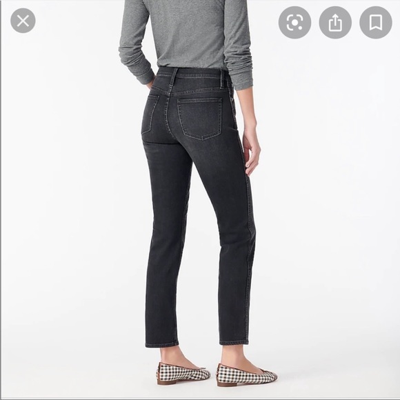 J. Crew Point Sur High Rise Jeans in Grey Black - Picture 7 of 10